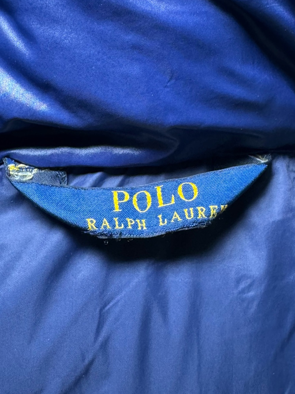 Polo Ralph Lauren Kids Navy Blue Down Polo Bear Long Puffer Parka Size 4/5 (XS) - Picture 5 of 9